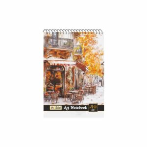 Lotus Art A5 Notebook ((Spiral Bound))