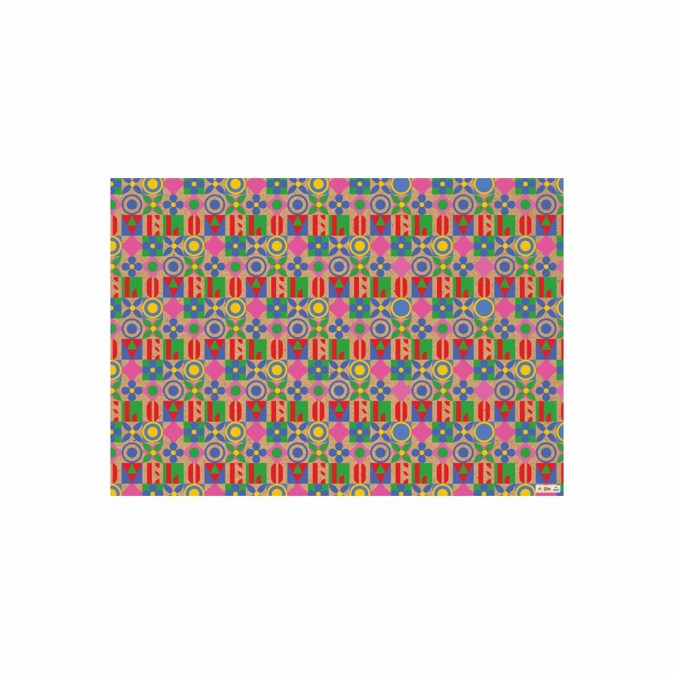 Lotus Kraft Series Gift Wrapping Paper (9027)
